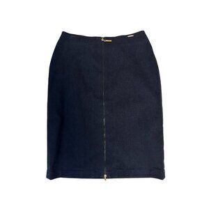 St. John Sport Denim Zippered Pencil Skirt  Size 4